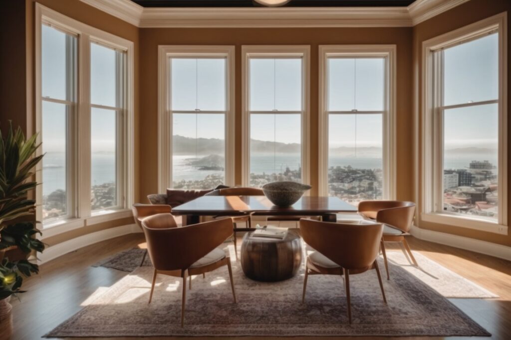 San Francisco home interior with fade prevention window film