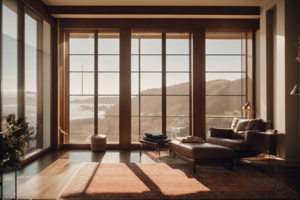 San Francisco home interior with UV protective window film