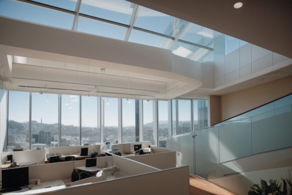 San Francisco office with sun control window film installed