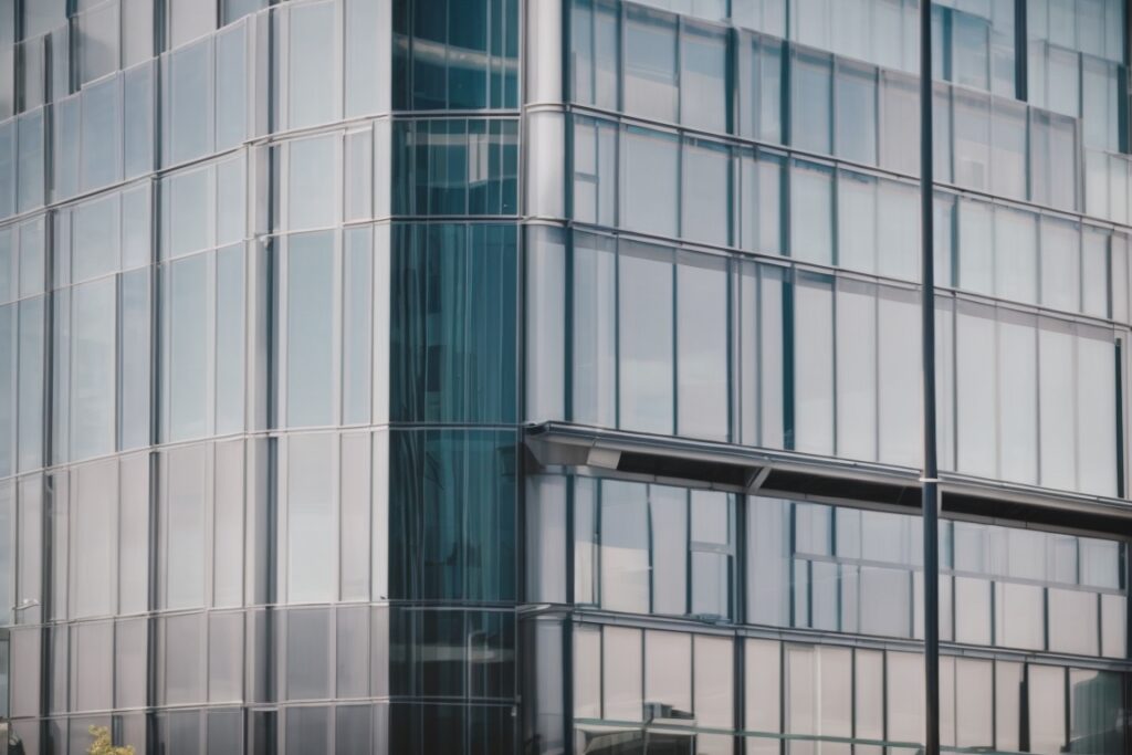 San Francisco office building with energy-efficient window tinting