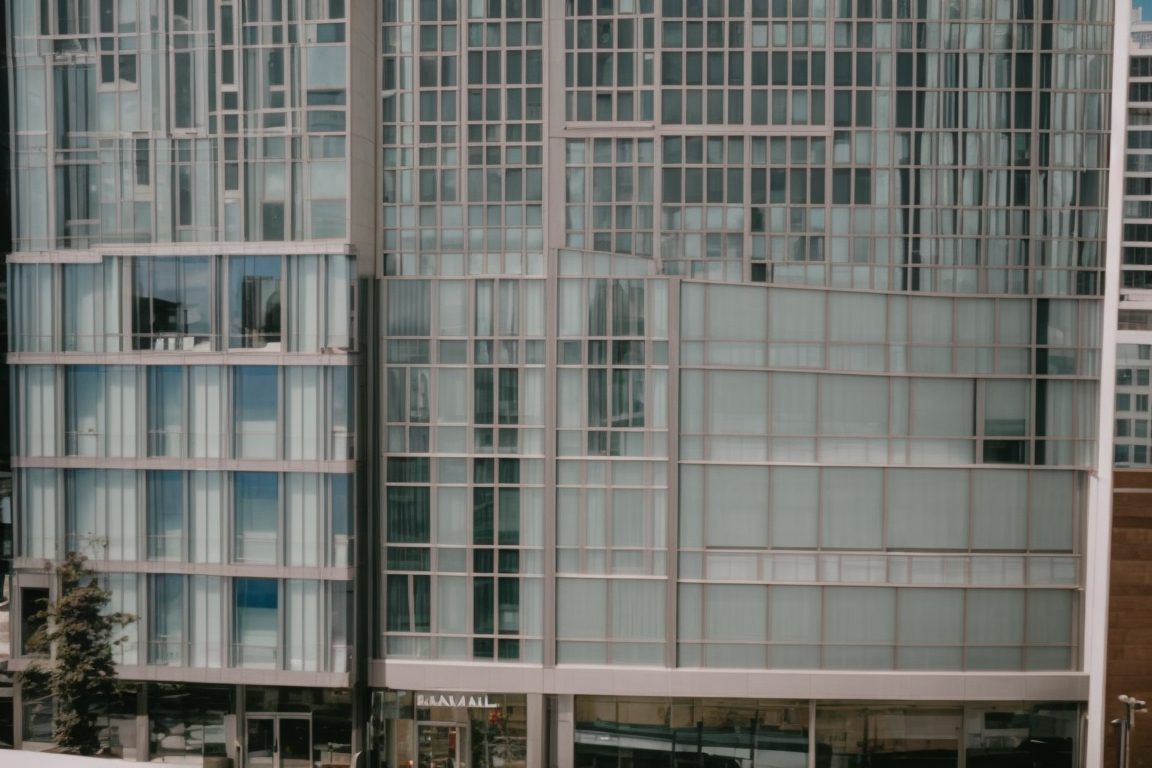 San Francisco office with reflective energy saving window film